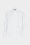 Spread collar textured shirt