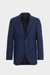 Wool fil-à-fil classic fit suit jacket