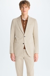 Cotton twill relaxed fit suit jacket