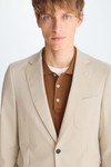 Cotton twill relaxed fit suit jacket