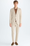 Cotton twill relaxed fit suit jacket