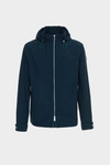 Hooded technical nylon jacket