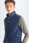 Quilted technical nylon gilet