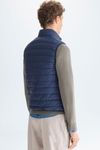 Quilted technical nylon gilet