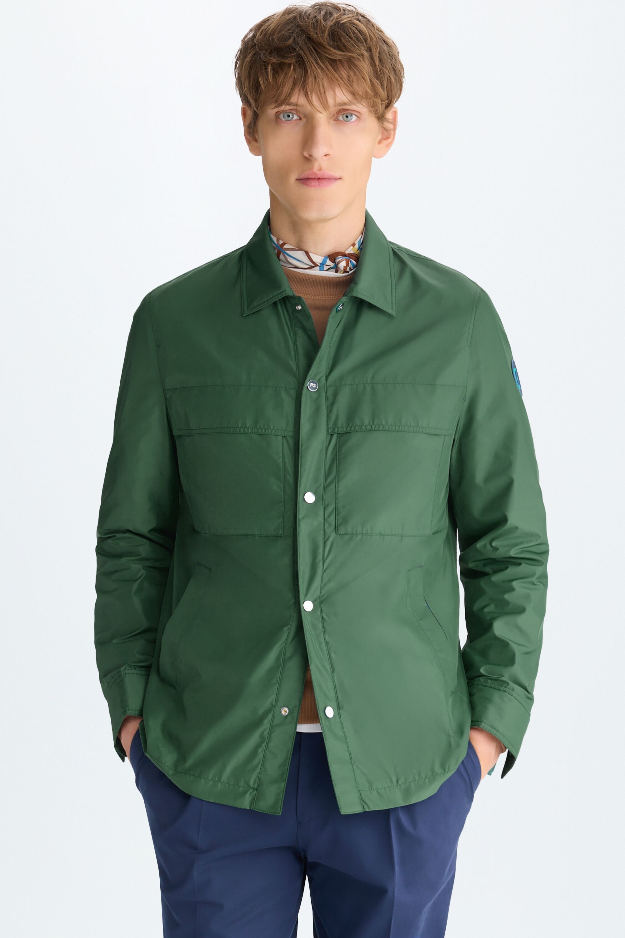 Pockets technical nylon overshirt