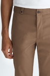 Cotton twill regular fit chino trousers