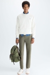 Cotton twill regular fit chino trousers