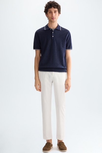 COTTON TWILL REGULAR FIT CHINO TROUSERS