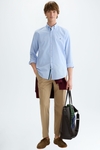 Cotton twill regular fit chino trousers