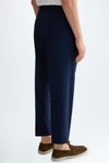 Cotton twill relaxed fit trousers