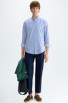 Cotton twill relaxed fit trousers