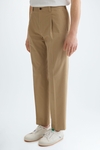 Cotton twill relaxed fit trousers