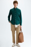 Cotton twill relaxed fit trousers