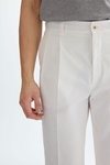 Cotton twill relaxed fit trousers