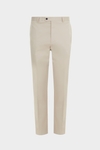 Cotton twill classic fit suit trousers