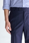 Tropical wool classic fit suit trousers