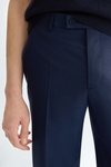 Wool fil-à-fil classic fit suit trousers