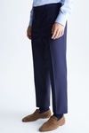 Wool classic fit suit trousers