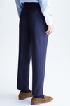 Wool classic fit suit trousers