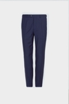 Wool classic fit suit trousers