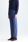 Tropical wool classic fit suit trousers