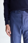 Tropical wool classic fit suit trousers