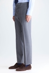 Tropical wool classic fit suit trousers