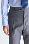 Tropical wool classic fit suit trousers