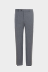 Tropical wool classic fit suit trousers