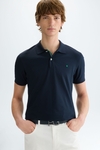 Piqué slim fit polo shirt