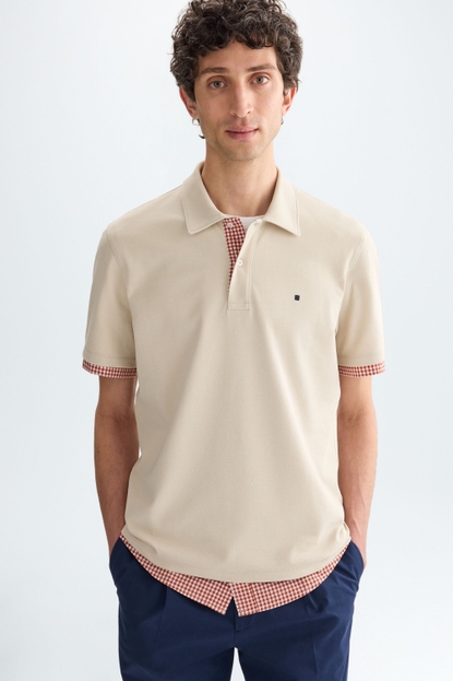 PIQUÉ DOUBLE POLO SHIRT