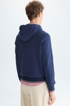 Cala flocked hooded sweatshirt