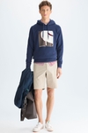 Cala flocked hooded sweatshirt