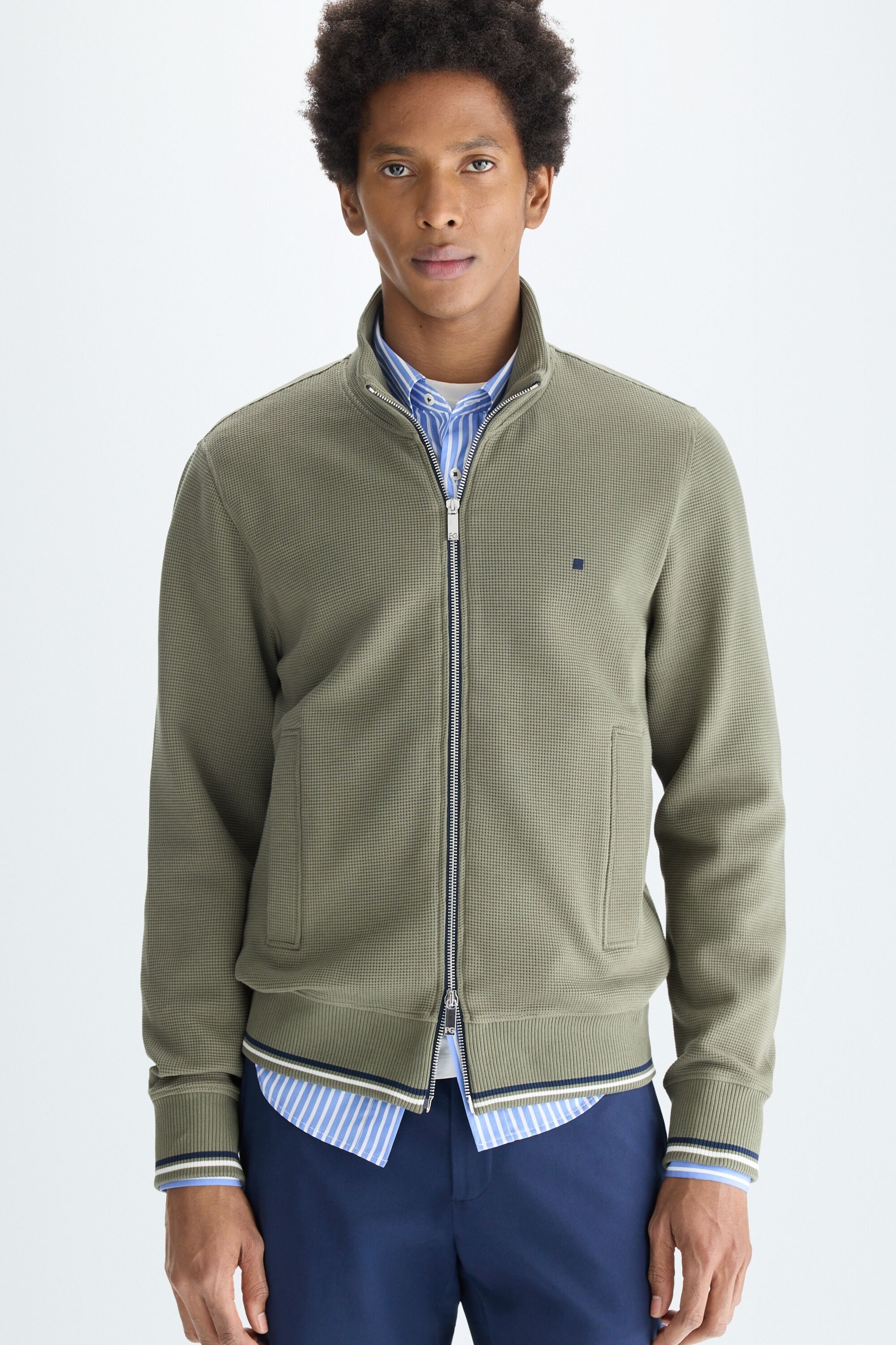 Technical textured jacket