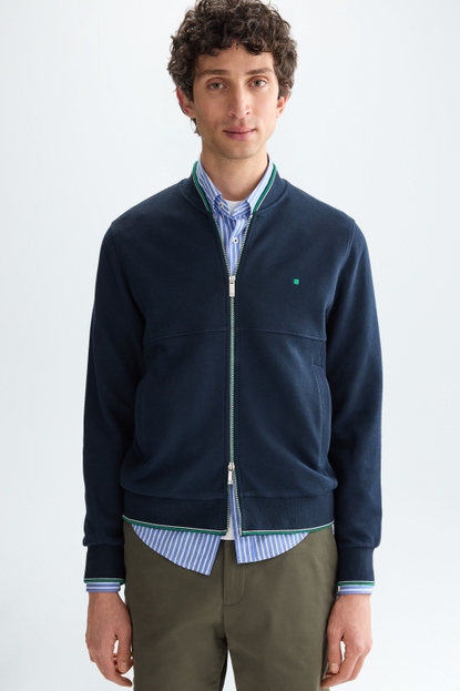 TECHNICAL PIQUÉ BOMBER JACKET