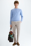 Cotton crew-neck sweater