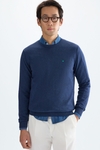 Cotton crew-neck sweater