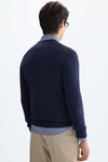 Pima cotton V-neck sweater