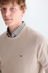 Crew neck pima cotton sweater