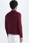 Textured pima cotton sweater