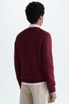 Cube textured cotton sweater