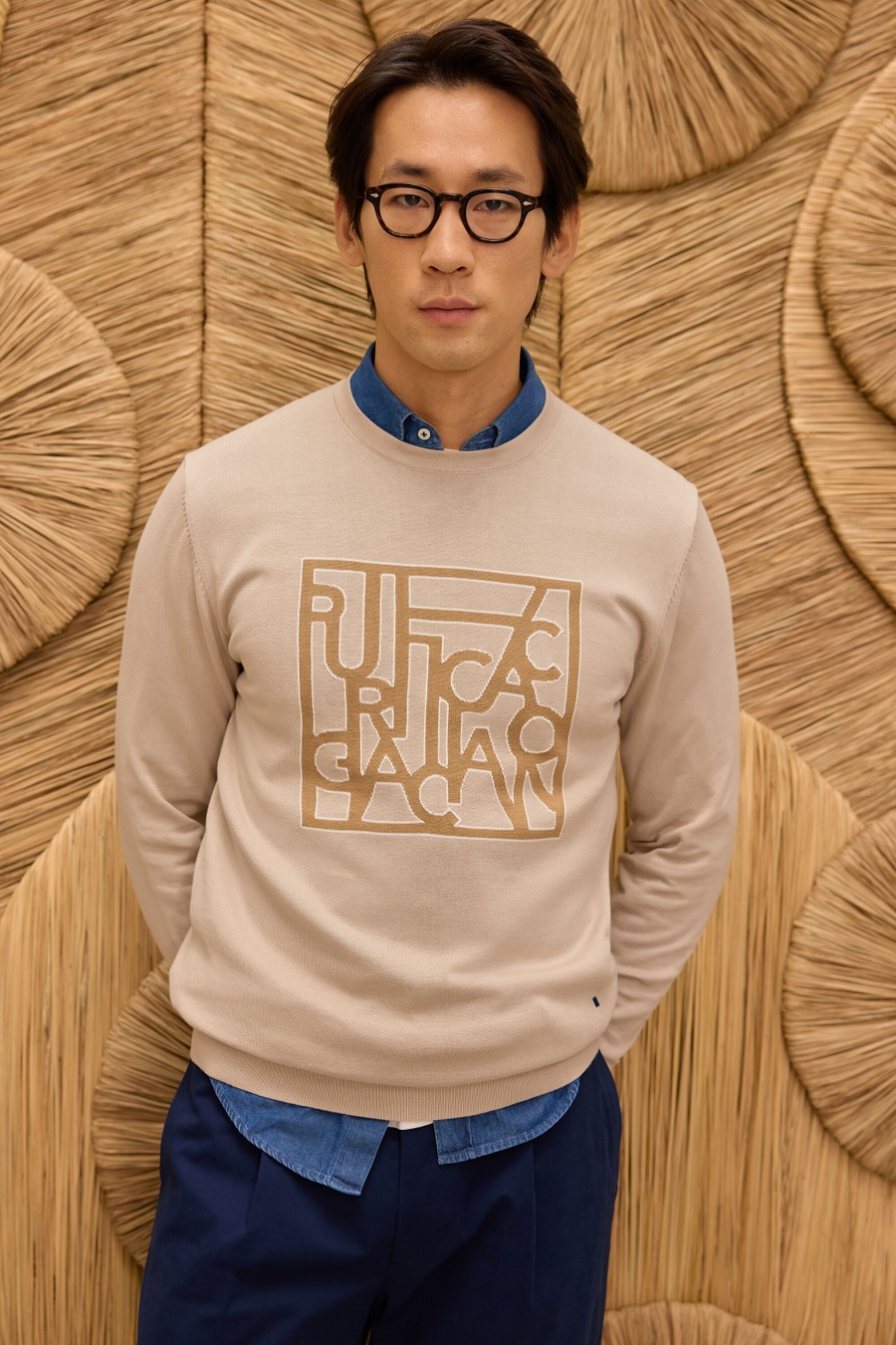 JERSEY ALGODÓN PIMA INTARSIA