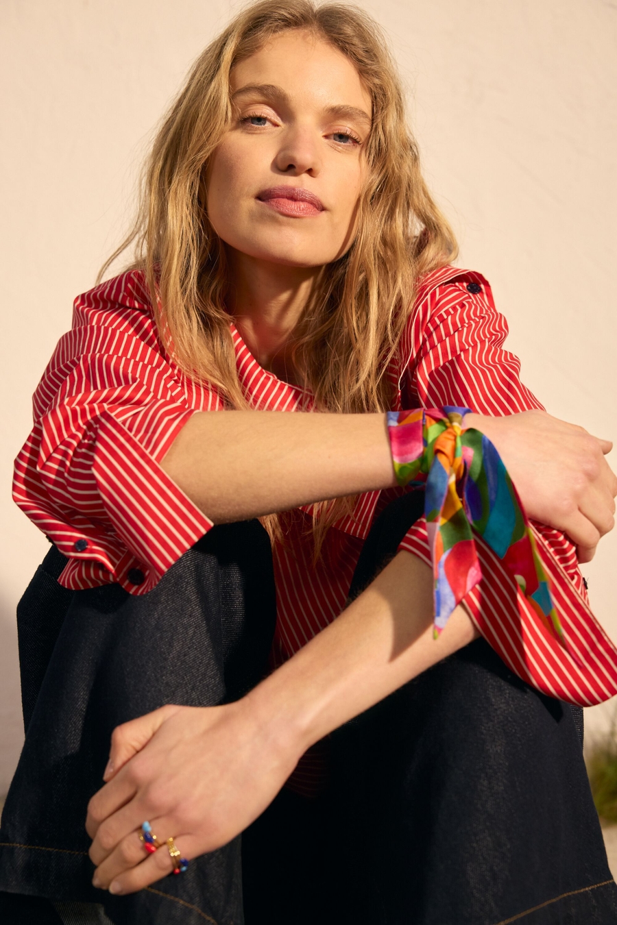 CAMISA OVERSIZE POPELÍN RAYAS