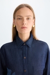 Cala tencel denim oversize shirt