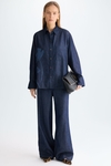 Cala tencel denim oversize shirt