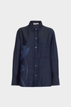 Cala tencel denim oversize shirt