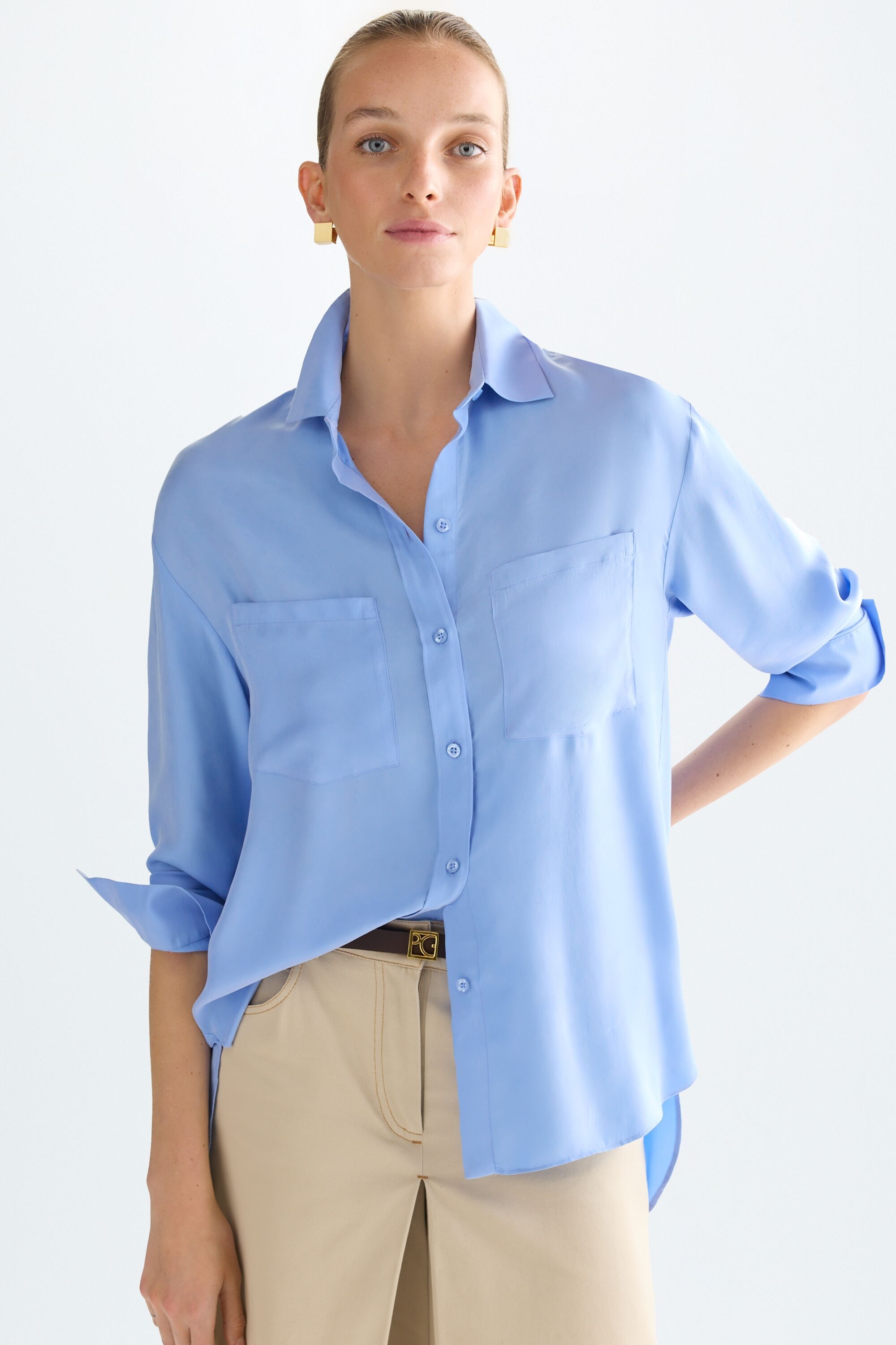 Camisa oversize cupro