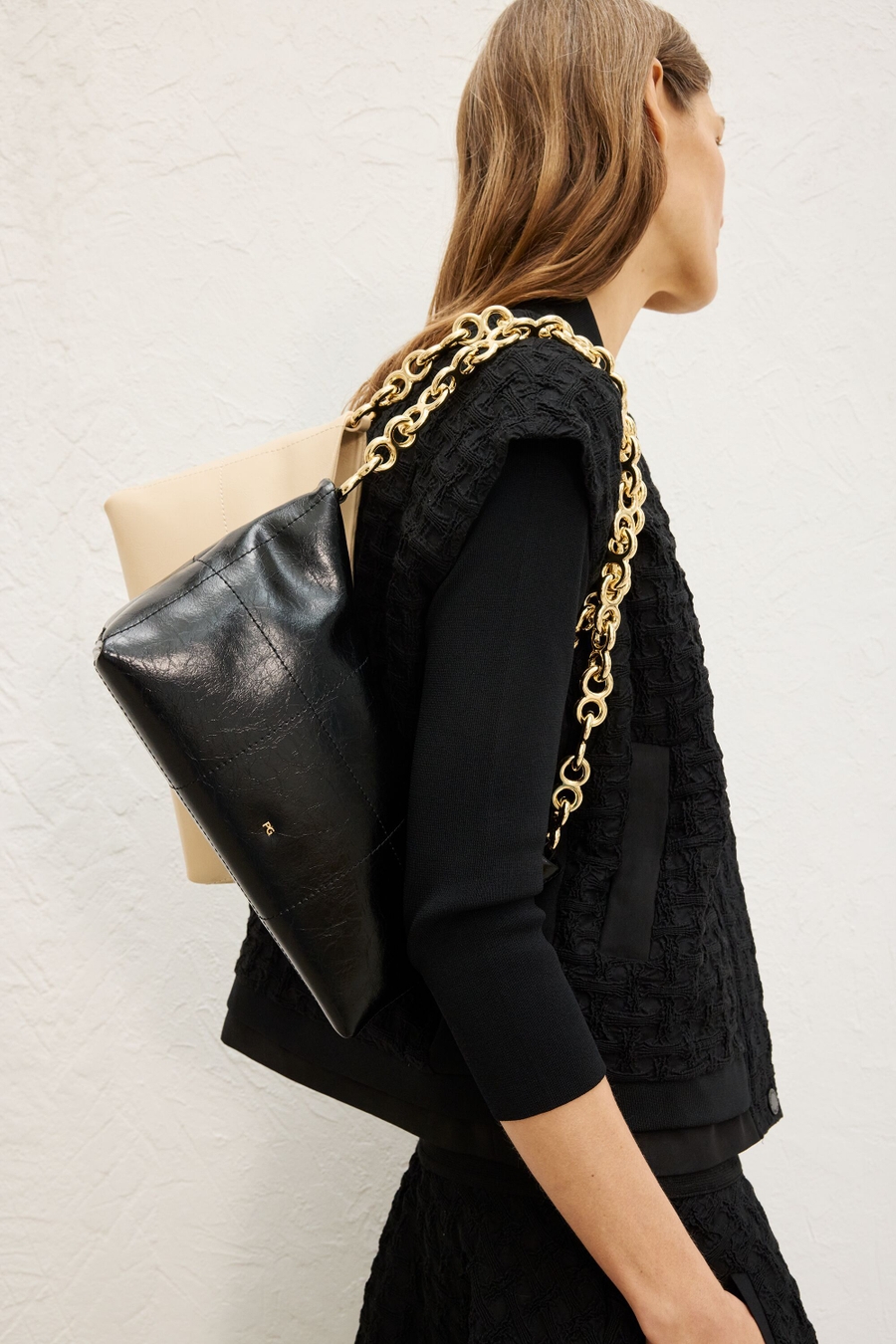 CHALECO OVERSIZE GOFRADO ALGODÓN