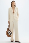 Crepe straight-fit blazer