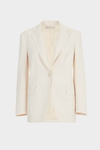 Crepe straight-fit blazer